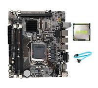 Evvmnaks H55 Computer Motherboard Desktop Motherboard LGA1156 Supports I3 530 I5 760 Series CPU DDR3 Memory Computer Motherboard+I3 550 CPU+SATA Cable