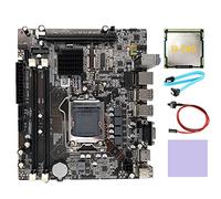 Evvmnaks H55 Computer Motherboard LGA1156 Supports I3 530 I5 760 Series CPU DDR3 Memory +I3 540 CPU+SATA Cable+Switch Cable+Thermal Pad
