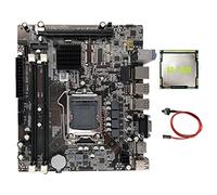 Evvmnaks H55 Motherboard LGA1156 Supports I3 530 I5 760 Series CPU DDR3 Memory Computer Motherboard +I3 550 CPU+Switch Cable Kit