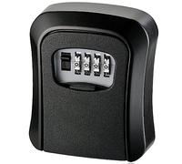 Evvmnaks Metal Key Lock Box Cabinet Organizer, Wall Mounted, Waterproof, Black, Small, Entryway, 1 Key Storage, Modern Style
