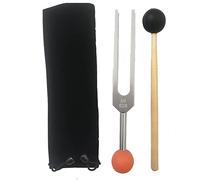 Evvmnaks MI528 Aluminum Alloy Tuning Fork 528HZ with Bead Base for Healing Chakra, Sound Therapy, Reliever Stress