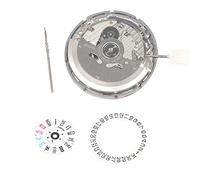 Evvmnaks NH36/NH36A Double Calendar High Accuracy Automatic Mechanical Watch Movement with Steel Stem+Week Dial+Calendar Dial Kit