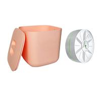 Evvmnaks Portable Mini Washing Machine USB Rotating Turbine Dishwasher Barrel Dishwasher for Socks Underwear Wash Dishes for Travel Home Pink