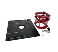 Evvmnaks Router Lift Kit Router Plate for 65mm Motors Woodworking Router Table Workbench Trimmer Engraving Machine-Black