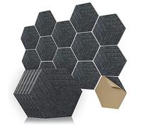 Evvmnaks Sound Proof Panels Hexagon Self-Adhesive Hexagon Sound Proof Panels 12 Pcs Acoustic Panel, Sound Dampening Panel for Studio Office Home 3