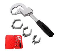 Evvmnaks Universal Wrench Adjustable Double-Ended Wrench Bathroom Wrench for Water Pipe Repair & Home Accessories