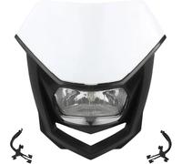 Evvok Motorbike Headlights Motorcycle Headlight Assembly for Kawasaki For Suzuki For KLX For CRF WR YZ 250 450(White)