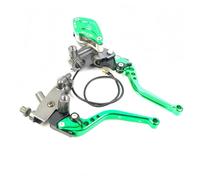 Evvok Motorcycle Handbrake 7/8" 22mm Universal Motorcycle Brake Handles Hydraulic Clutch Levers for Honda for Yamaha msx125(Green AB 1 Pair)