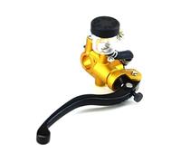 Evvok Motorcycle Handbrake 7/8-inch Universal Motorcycle Brake Handles Handlebars Hydraulic Clutch for Master Cylinder Levers for Pit Pro for Honda(Yellow,R)