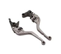 Evvok Motorcycle Handbrake Motorcycle 158mm Short 7/8" Thumb Roller Brake Clutch Levers for Yamaha YZF R1 04-08 R6 05-16(Titanium)
