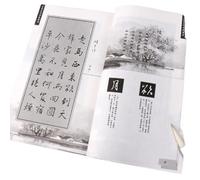 EVWGNPQRV Chinese Calligraphy Heart Sutra Poetry Posters, Wang Xizhi Brush Character Running Script Copybook Chinese Classics Poem Multicolor(D)