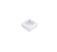 EVWGNPQRV Pe Film Jewelry Box, Floating Frame Jewelry Display Box PET Film White And Black Multiple Sizes Pack Of 6(White 5x5cm)