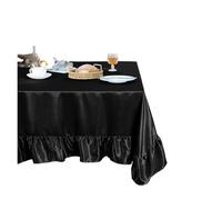 EVWGNPQRV Ruffle Tablecloth Lace, Ruffle Tablecloth Multicolor Multiple Sizes Rectangle Farmhouse Tables Skirt Kitchen Dining(Color 6,150x180cm rectangle)