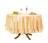 EVWGNPQRV Ruffle Tablecloth Lace, Ruffle Tablecloth Multicolor Multiple Sizes Rectangle Farmhouse Tables Skirt Kitchen Dining(Color 14,150x300cm rectangle)