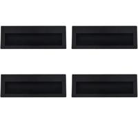 EVWGNPQRV Vintage Drawer Cabinet Handles, Zinc Alloy Cabinet Pulls 4 Pcs Multicolor .2x1.6 Inches(Black)