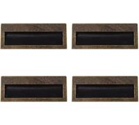 EVWGNPQRV Vintage Drawer Cabinet Handles, Zinc Alloy Cabinet Pulls 4 Pcs Multicolor .2x1.6 Inches(Bronze)