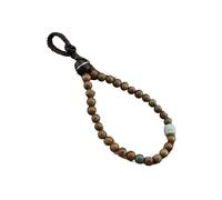 EVWGNPQRV Vintage Keychain Pendants Charms, Sandalwood Brass Car Keychain With Buddha Beads And Wrist Rope Lanyard Multicolor(Green)