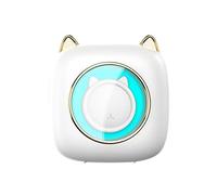 Evzvwruak 1 Set C23 Mini Label Printer, Portable Photo Printer, Wrong Questions Printer, Self-Adhesive Label Printer, White for Office and Home