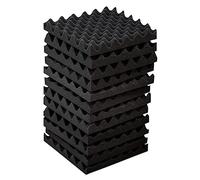 Evzvwruak 12 Pack Self-Adhesive Sound Proof Foam Panels, High Density Soundproof Wall Panels Egg Crate Sound Panels - 2x12x12In