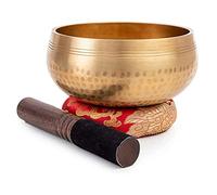 Evzvwruak Tibetan Singing Bowl Set Replacement Accessories Easy to Play for Beginners - Handmade Mindfulness Meditation Overall Sound