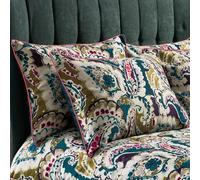 EW by Edinburgh Weavers Aretha Paisley Teal 100% Cotton Sateen Pillowcase Pair
