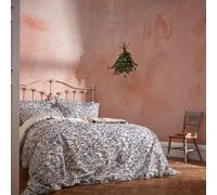 Ew By Edinburgh Weavers Malory Traditional Floral Duvet Cover Set, Double, Blue