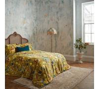 Ew By Edinburgh Weavers Morton Floral Cotton Sateen Duvet Cover Set, King, Yellow