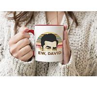 Ew David Schitt's Creek Rose Red Handle Mug Coffee Tea Mug 330ml Cup