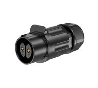 EW-LP24 IP68 35-5A Waterproof Electrical Docking Wire Cable Connector M24 2 3 4 10 12 19 24 Soldering Socket(2 Pin female socket)