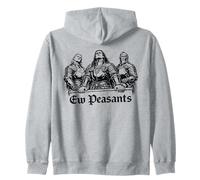 Ew Peasants Funny Zip Hoodie