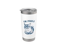 Ew People Funny Moody Cat Sarcastic Introvert Stainless Steel Insulated Tumbler