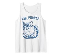Ew People Funny Moody Cat Sarcastic Introvert Tank Top