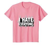 Ew People I Hate Everyone Sarcastic Introvert Humor T-Shirt, Kids, Pink, 3 Years