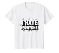 Ew People I Hate Everyone Sarcastic Introvert Humor T-Shirt, Kids, White, 2 Years