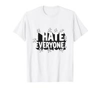 Ew People I Hate Everyone Sarcastic Introvert Humor T-Shirt, Men, White, 6XL