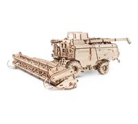 EWA Eco-Wood-Art - 3D Wooden Jigsaw Puzzles for Teens and Adults, 14+ - GRAIN HARVEST COMBINER GH800 - DIY Kit, Self Assembly, No Glue Required - 864 Pieces, Natural
