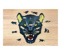 EWA Eco-Wood-Art - Panther - Coloured Wooden Puzzle for Teenagers and Adults - DIY Kit, Self Assembly, No Glue Required - 102 Pieces