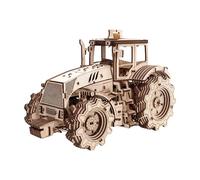 EWA Eco-Wood-Art - TRACTOR - Three-dimensional mechanical wooden puzzle - Puzzle for adults and children - Assembly without glue - 358 pieces.