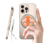 EWA MagOne 3rd Gen [Compatible with MagSafe] Phone Grip Stand with Finger Strap, Removable Magnetic Ring Holder Kickstand Loop, for iPhone 16, 15, 14, 13, 12 Series - (Champagne)
