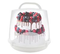 EWAFILU 3-Tier Party Cupcake Carrier, Cupcake Holder with Lid and Handle for Transport Storage 24 Cupcakes (White)