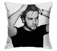 Ewan McGregor Pillow Covers Double Sided Plush Pillow Cases Dorm Decor for Bedroom Living Room 45cmx45cm
