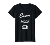 Ewan Mode On Name Value Graphic T-Shirt, Women, Black, S