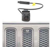 EWAY Front View Camera for Jeep Wrangler JL JT 2018-2021, Grille Mount, 10ft Blind Spot, 592p, 12V, IP68 Waterproof