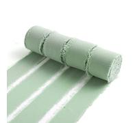 Ewaymado 4 Rolls Sage Green Handmade Fringe Chiffon Silk Ribbon 1" x 5Yd Per Roll,Frayed Edges Ribbon for Gifts Wrapping,Wedding Decoration,Bridal Bouquets(1" X20 Yd Sage Green)