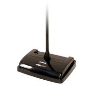 Ewbank 525 Manual Floor and Carpet Sweeper, Lightweight Speedsweep Floor Cleaner with Low Profile Body to Reach Under Furniture, Ridged rubberised tyres, Black