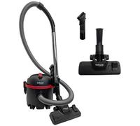 Ewbank EW4001 DV6 Dry Drum Vacuum Cleaner, 6 Litre Dust Container, Extra Long 8 m Power Cord, High efficiency floor brush, On-board tool storage, Black/Red