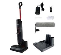 Ewbank EWHF03988 HYDROH1 Cordless Hard Floor Cleaner, 2-in-1 Wet & Dry Vacuum Cleaner, 10,000Pa Suction, Self-Cleaning Dock, 820ml Dual Water Tanks, LED Display, 25-Minute Runtime, Black