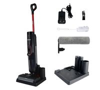 Ewbank EWHF03988 HYDROH1 Cordless Hard Floor Cleaner, 2-in-1 Wet & Dry Vacuum Cleaner, 10,000Pa Suction, Self-Cleaning Dock, 820ml Dual Water Tanks, LED Display, 25-Minute Runtime, Black