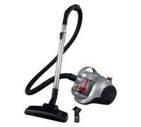 Ewbank EW3115 MOTIONLITE Bagless Cylinder Vacuum Cleaner, Washable HEPA Filter(H10), 1.5 Litre, 700W, Lightweight, Hose 1.5m, Hose: 1.5m, Telescopic Metal Tube, Silver/Red