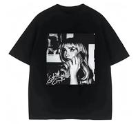 EWDrtuiTG Sabrina Carpenter T-Shirt Sweet Tour Fashion Hip Hop Men Women Y2k T Shirts Fans Gift Black XXL